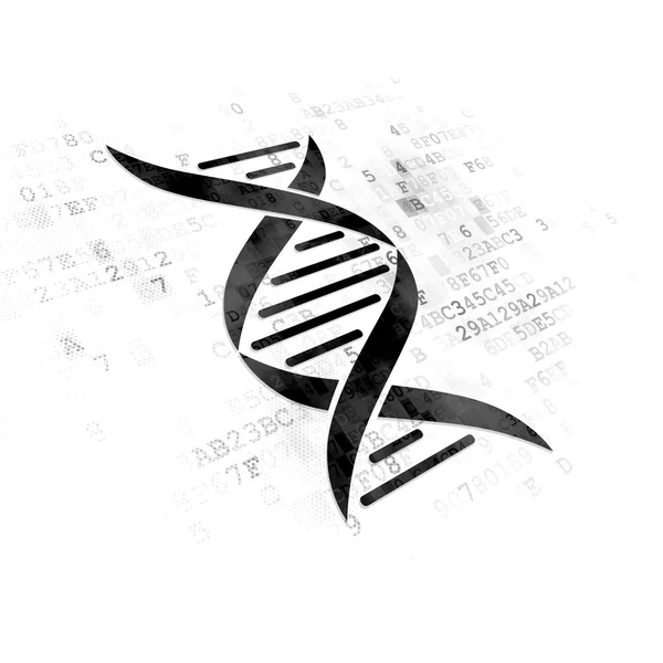 Science-concept: Dna op digitale achtergrond — Stockfoto