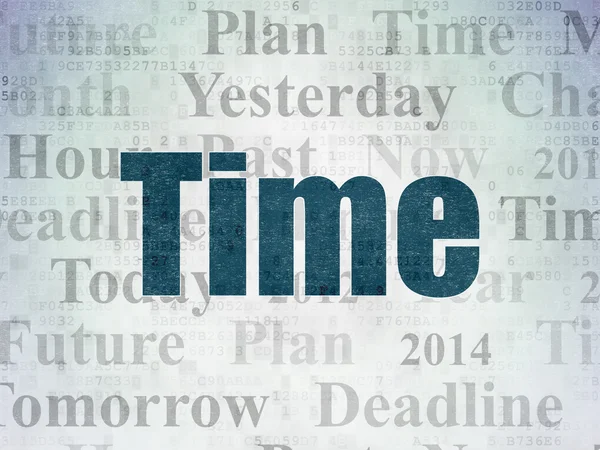 Time concept: Time on Digital Paper background — Stockfoto