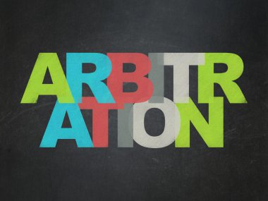 Law concept: Arbitration on School Board background