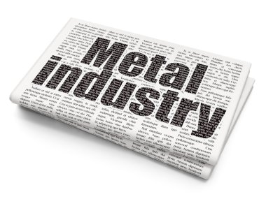 Industry concept: Metal Industry on Newspaper background