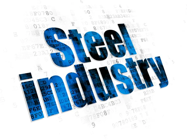 Industry concept: Steel Industry on Digital background — Stock Photo, Image