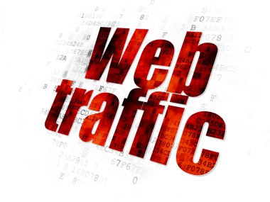 Web development concept: Web Traffic on Digital background