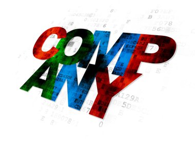 Ekonomi kavramı: dijital arka plan üzerinde firma