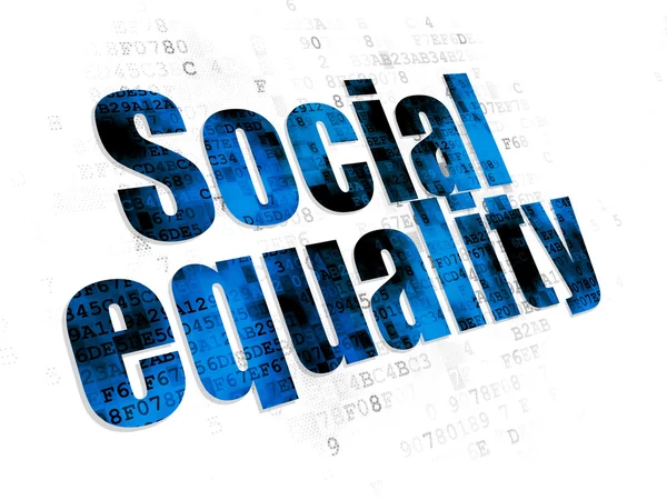 Conceito de política: Igualdade social em fundo digital — Fotografia de Stock
