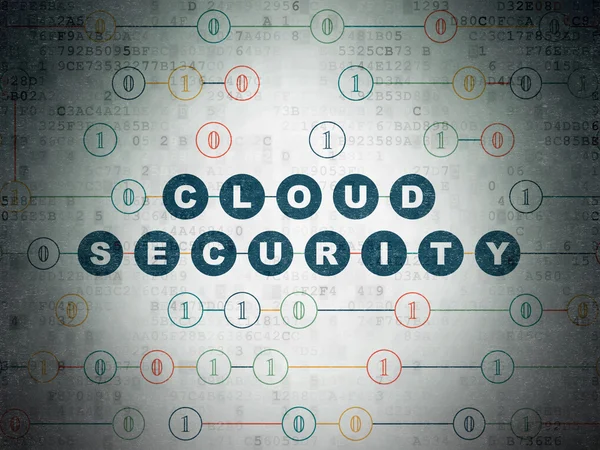 Cloud networking concept: Cloud Security on Digital Paper background — Stock Photo, Image