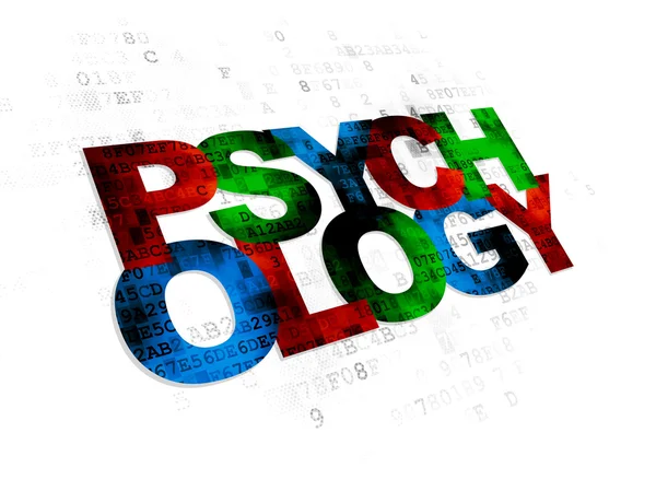 Healthcare concept: Psychology on Digital background — 图库照片