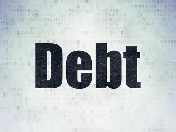 Business concept: Debt on Digital Paper background — 图库照片