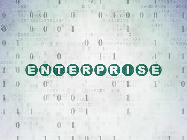 Finance concept: Enterprise on Digital Paper background — Stock Photo, Image