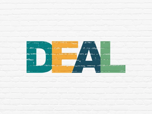 Finance concept: Deal on wall background — Stock Photo, Image