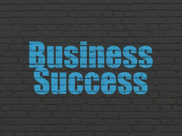 Finance koncept: Business Success på väggen bakgrund — Stockfoto