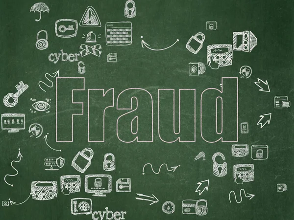 Privacy concept: Fraud on School Board background — Stockfoto