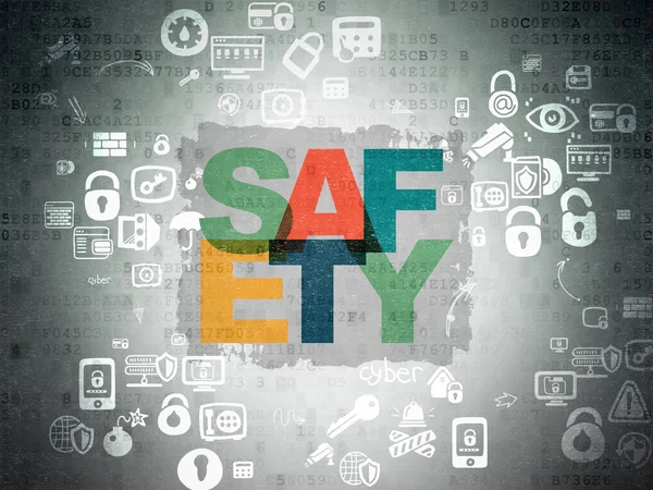 Privacy concept: Safety on Digital Paper background — Zdjęcie stockowe