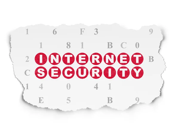Security concept: Internet Security on Torn Paper background — ストック写真
