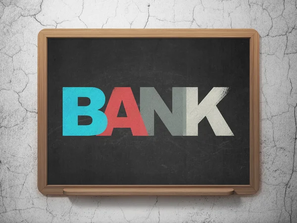 Money concept: Bank on School Board background — Stock Fotó