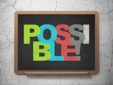 Business concept: Possible on School Board background