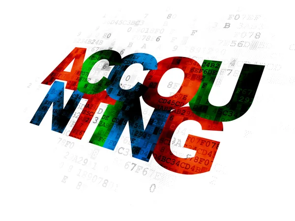 Money concept: Accounting on Digital background — Stockfoto
