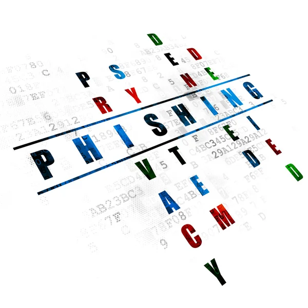 Skydd koncept: Phishing i korsord — Stockfoto