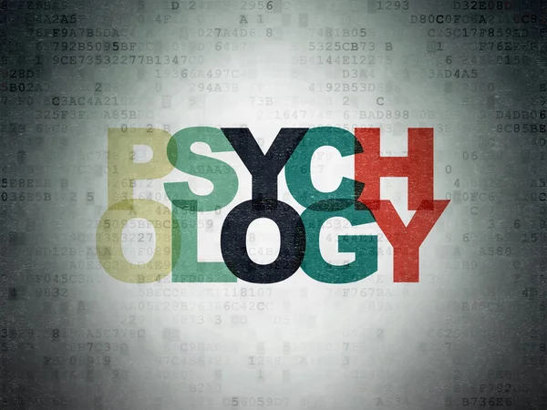 Healthcare concept: Psychology on Digital Paper background — Stock Photo, Image