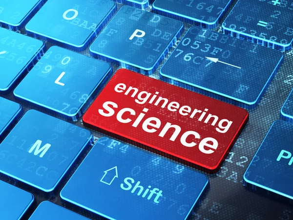 Concetto di scienza: Ingegneria Scienza su tastiera informatica — Foto Stock
