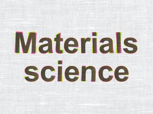 Science concept: Materials Science on fabric texture background — Stock fotografie