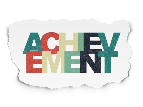 Learning concept: Achievement on Torn Paper background — Stock Photo, Image