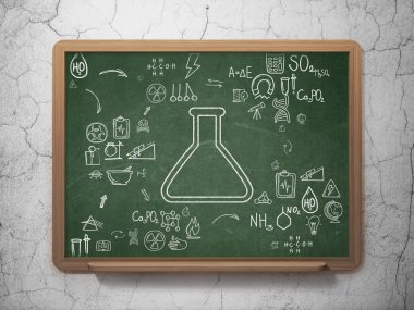 Bilim kavramı: okul yönetimi arka plan üzerinde Flask