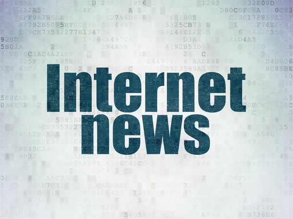 Conceito de notícias: Internet News on Digital Paper background — Fotografia de Stock