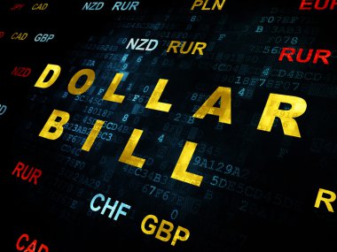 Bankacılık kavramı: dolar dijital arka plan