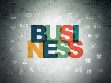 Ekonomi kavramı: dijital kağıt arka plan üzerinde iş