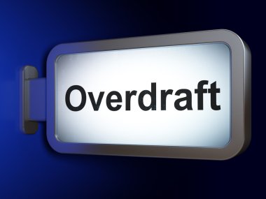 İş kavramı: billboard arka plan üzerinde kredili mevduat