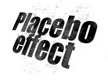 Healthcare concept: Placebo Effect on Digital background