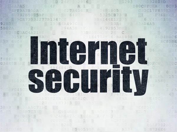 Concepto de seguridad: seguridad de Internet en el fondo del papel digital —  Fotos de Stock