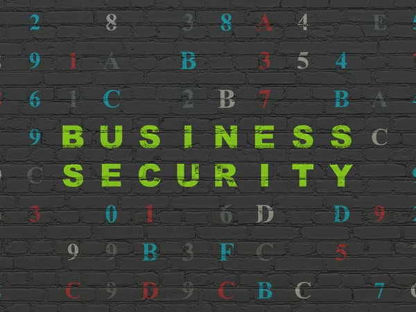 Концепція безпеки: безпека бізнесу на тлі стіни — стокове фото
