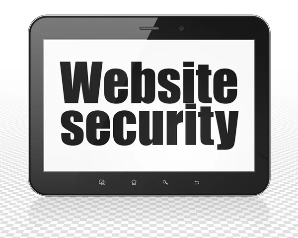 Safety concept: Tablet Pc Computer with Website Security on display — Stock Photo, Image