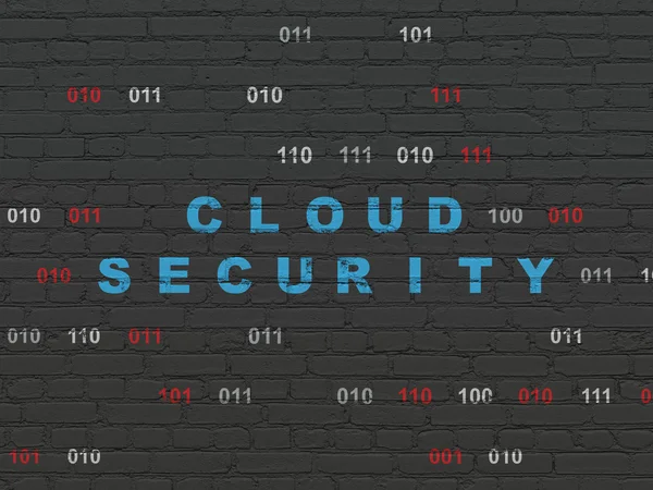 Veiligheidsconcept: Cloud Security op muur achtergrond — Stockfoto