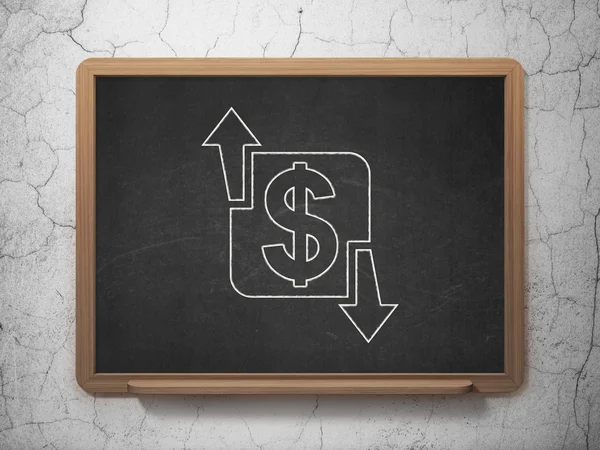 Finance concept: Finance on chalkboard background — Stok fotoğraf