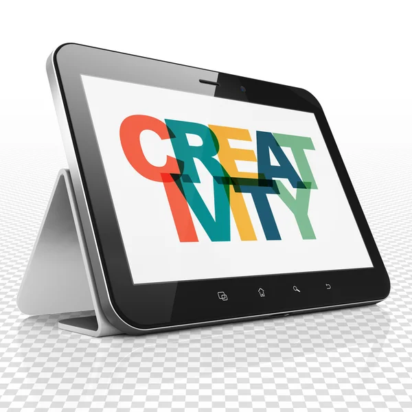 Marketing concept: Tablet Computer with Creativity on  display — Stock Photo, Image
