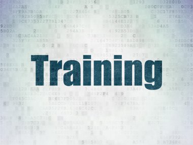 Education concept: Training on Digital Paper background