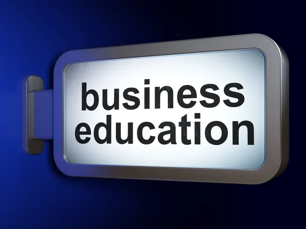 Conceito de aprendizagem: Business Education on billboard background — Fotografia de Stock