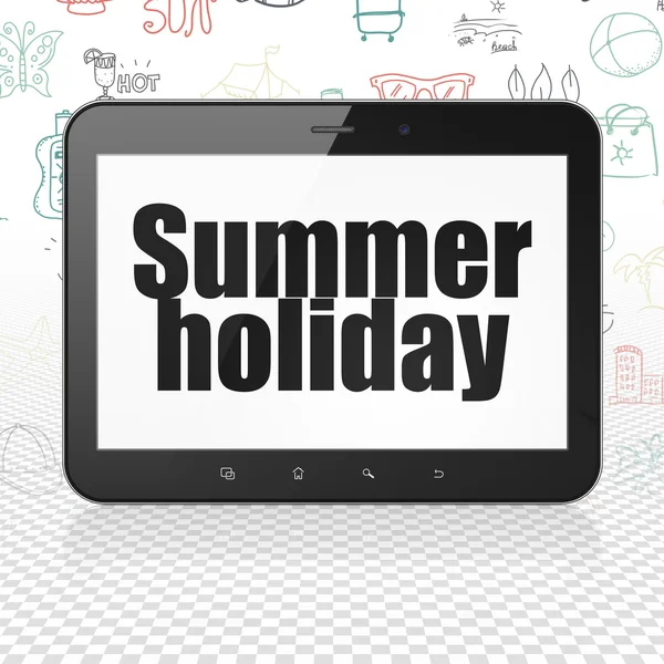 Travel concept: Tablet Computer with Summer Holiday on display