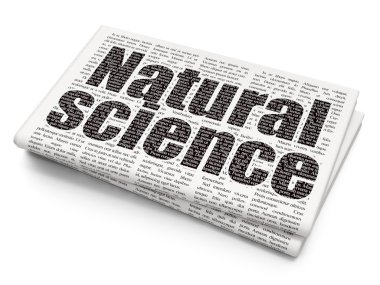 Science concept: Natural Science on Newspaper background