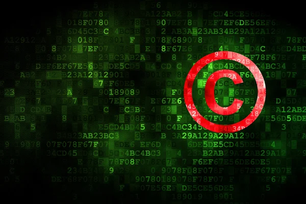 Law concept: Copyright on digital background — Stock Photo, Image