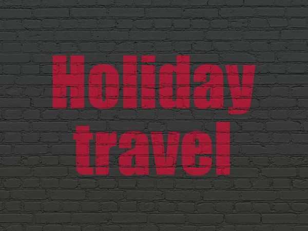 Conceito de viagem: Holiday Travel no fundo da parede — Fotografia de Stock