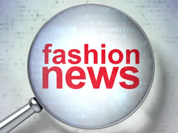 News concept: Fashion News con vetro ottico — Foto Stock