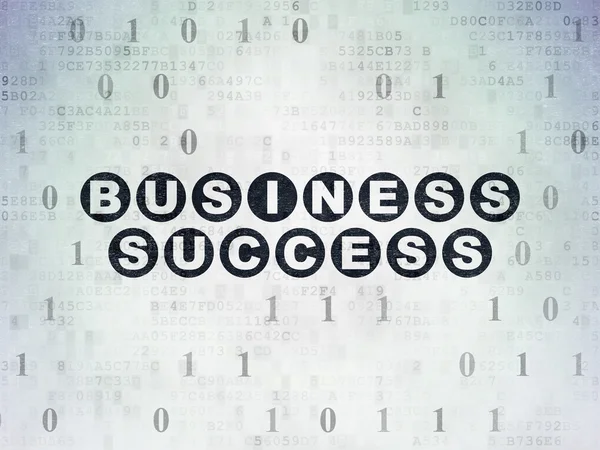 Business concept: Business Success on Digital Paper background — Zdjęcie stockowe