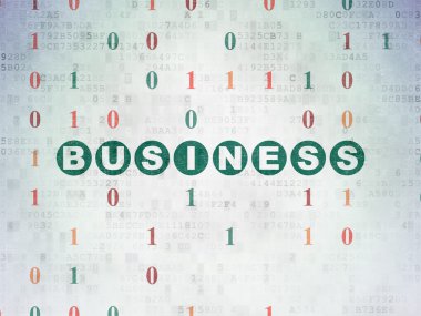 Ekonomi kavramı: dijital kağıt arka plan üzerinde iş