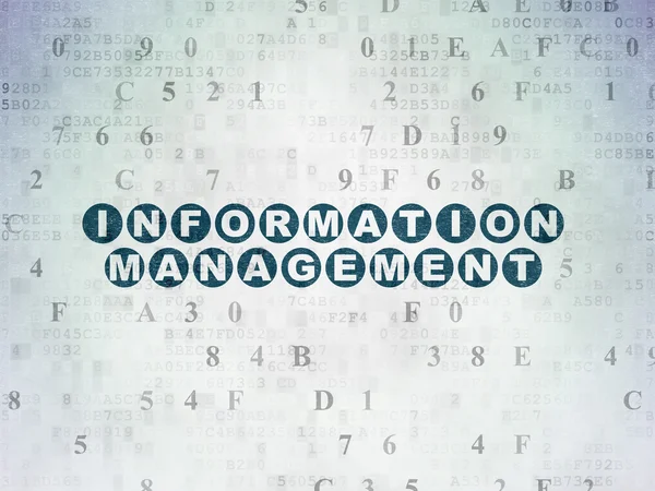 Information concept: Information Management on Digital Paper background — Stock Photo, Image