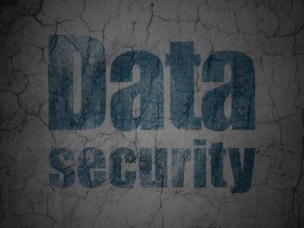 Conceito de segurança: Segurança de dados no fundo da parede grunge — Fotografia de Stock