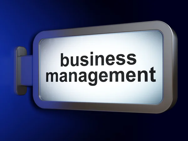 Business concept: Business Management on billboard background — Stok fotoğraf