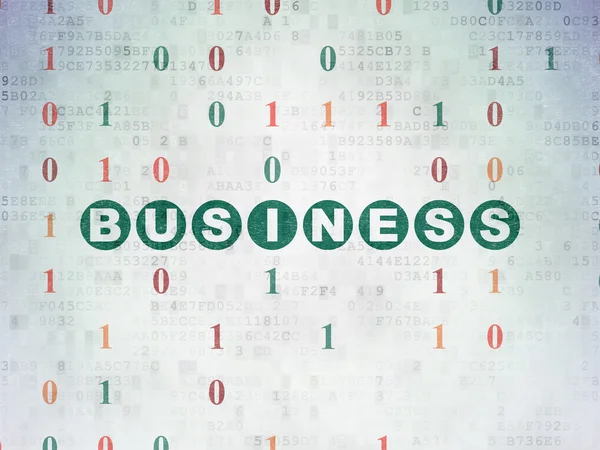Concept de financement : Business on Digital Paper background — Photo